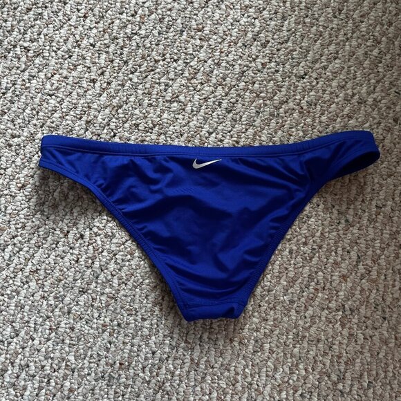 Nike bikini bottom Swimsuit Blue Size Large with Drawstring - Picture 1 of 7